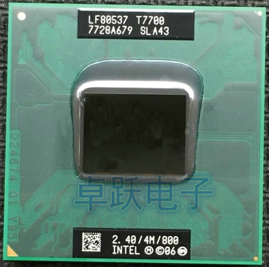 ھ 2  T7700 μ, 35W Ʈ CPU, SLA43, SL..